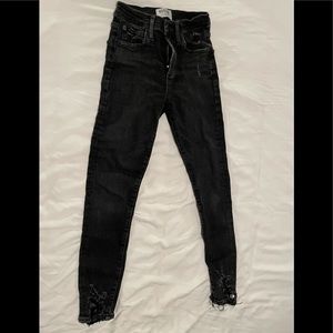 Agolde size 24 washed black color jeans
